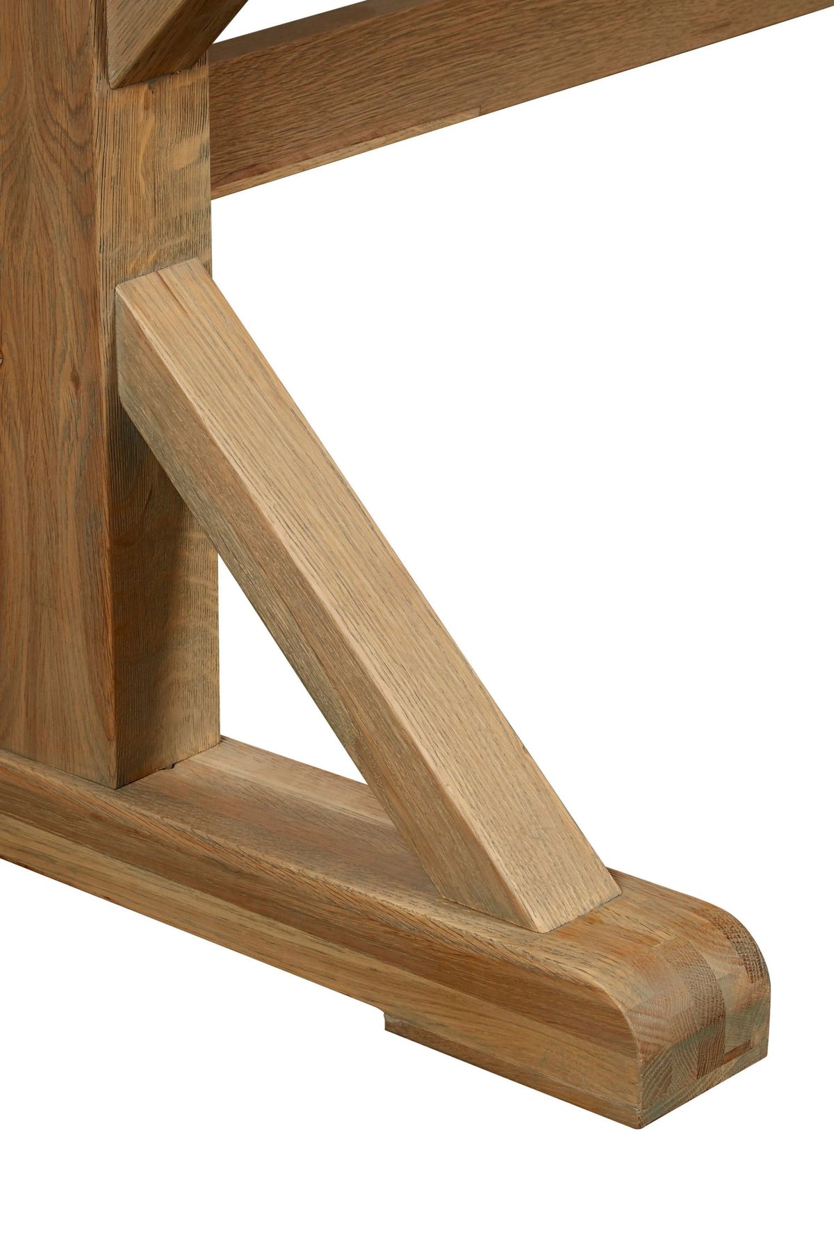 Bordeaux Grey Finish Oak Wood Dining Table