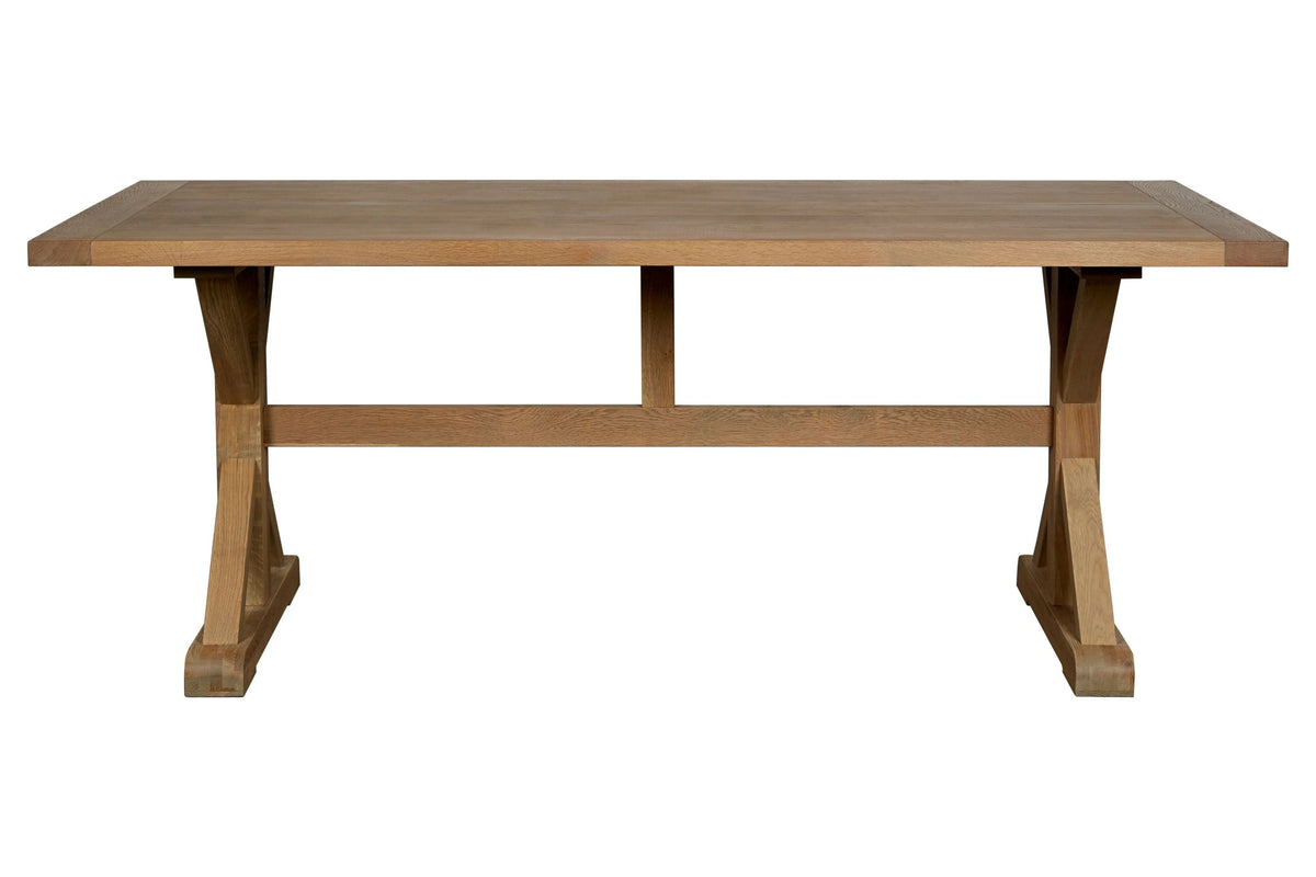 Bordeaux Grey Finish Oak Wood Dining Table