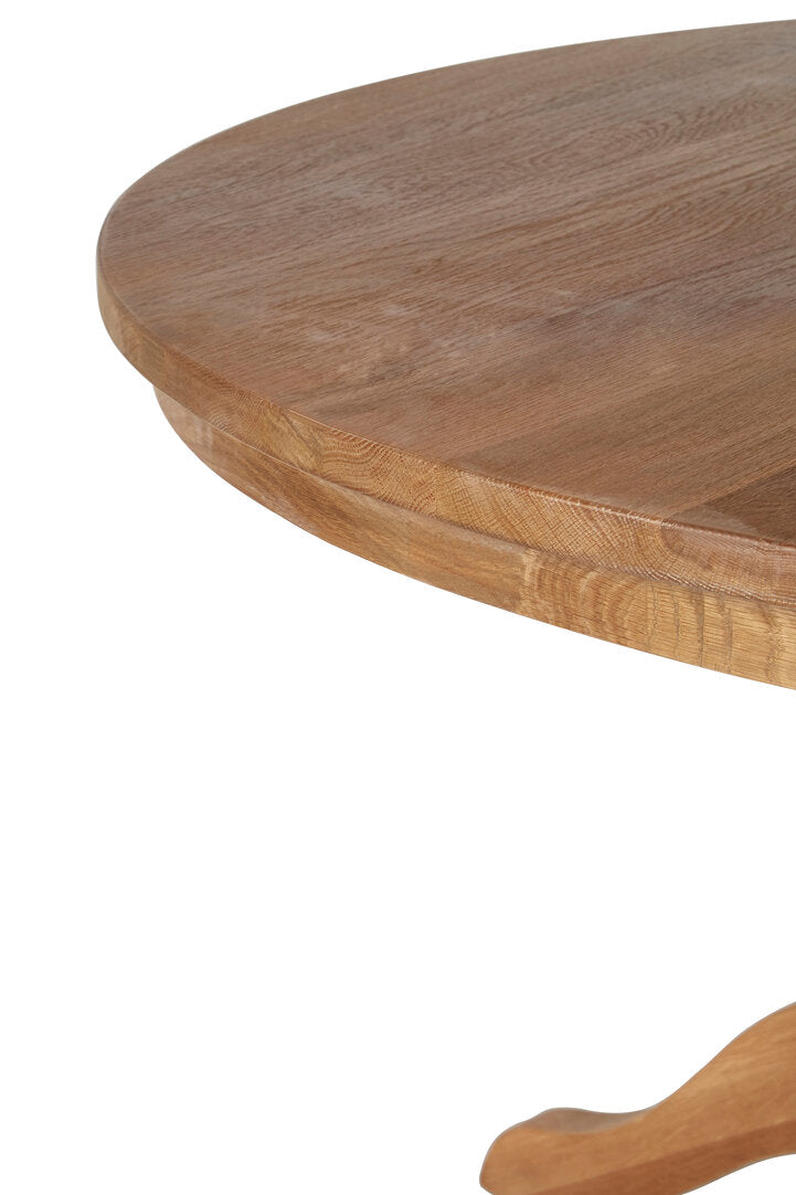 Bordeaux Natural Oak Wood Round Dining Table