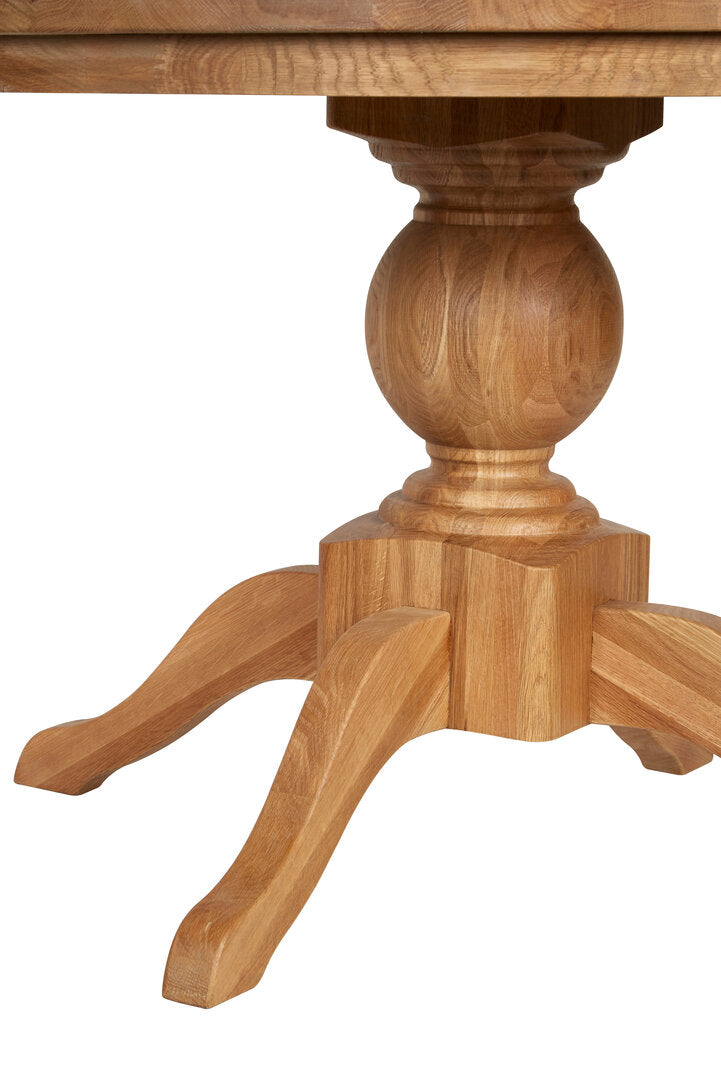 Bordeaux Natural Oak Wood Round Dining Table