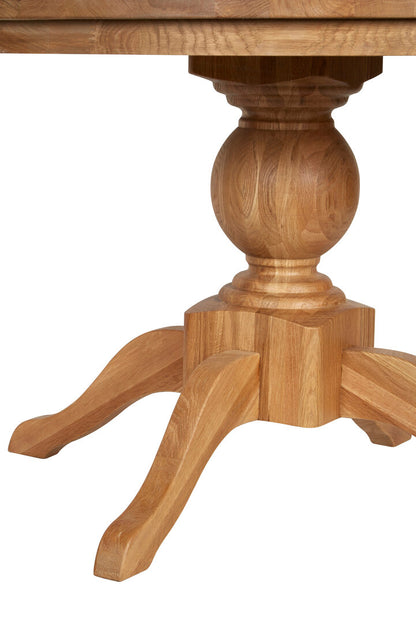 Bordeaux Natural Oak Wood Round Dining Table