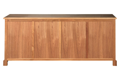 Bordeaux Oak Wood Sideboard with Whitewash Finish