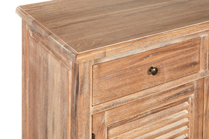 Bordeaux Oak Wood Sideboard with Whitewash Finish