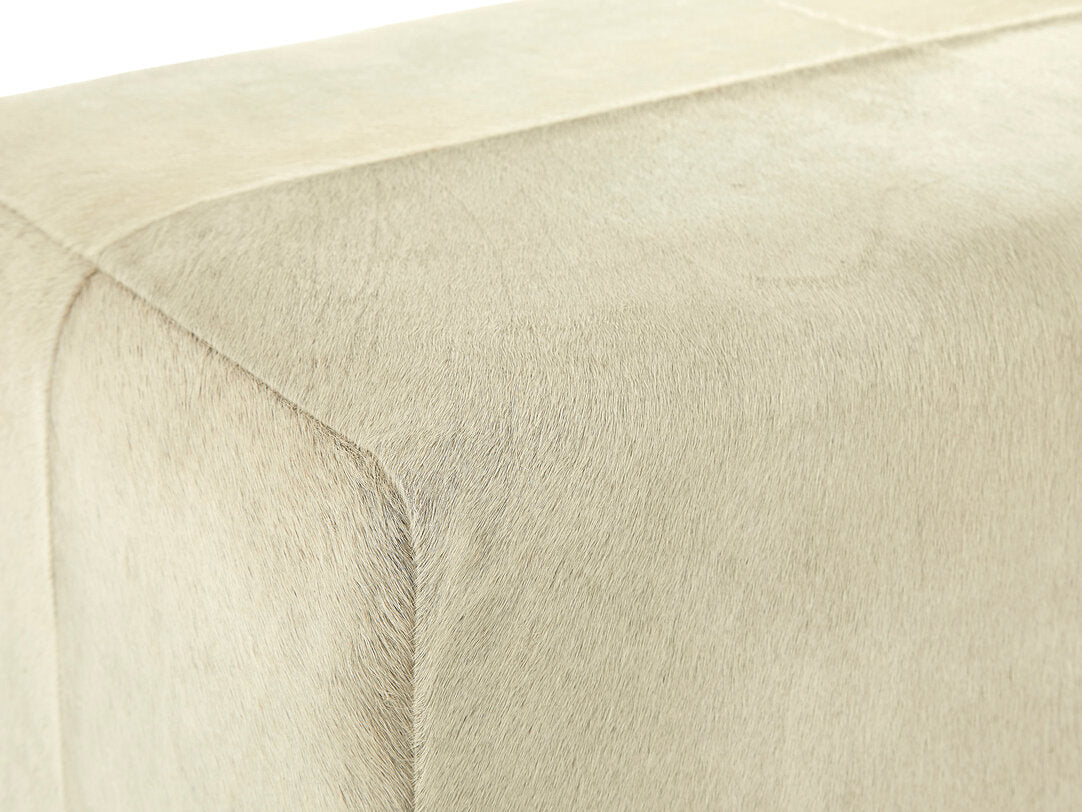 Chelsea Townhouse Natural Leather Bench With Wood Legs