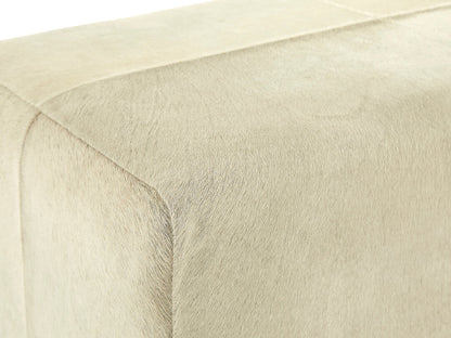 Chelsea Townhouse Natural Leather Bench With Wood Legs