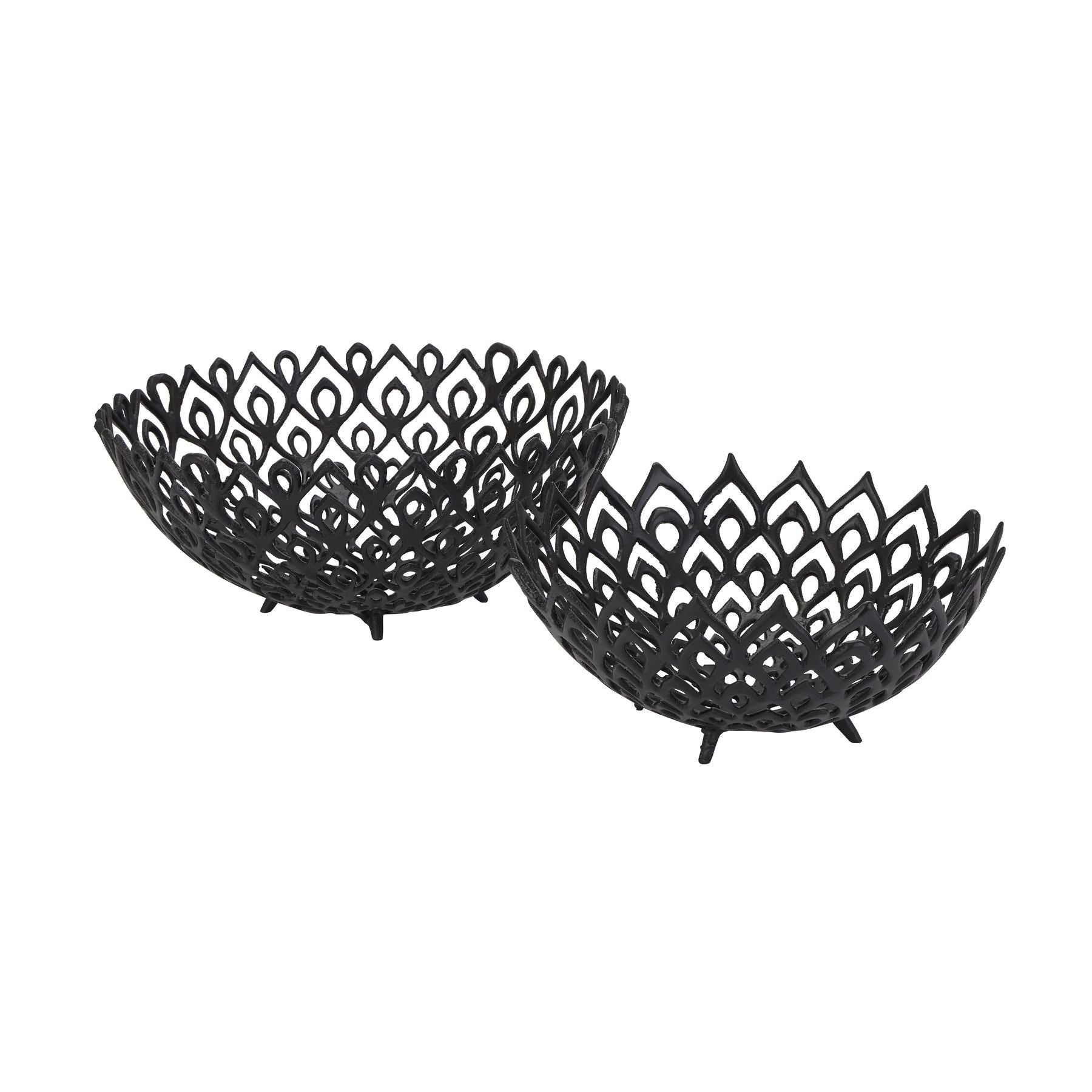 Black Cast Large Lattice Bowl - Kitchen And Tableware from the Quanta Home collection.