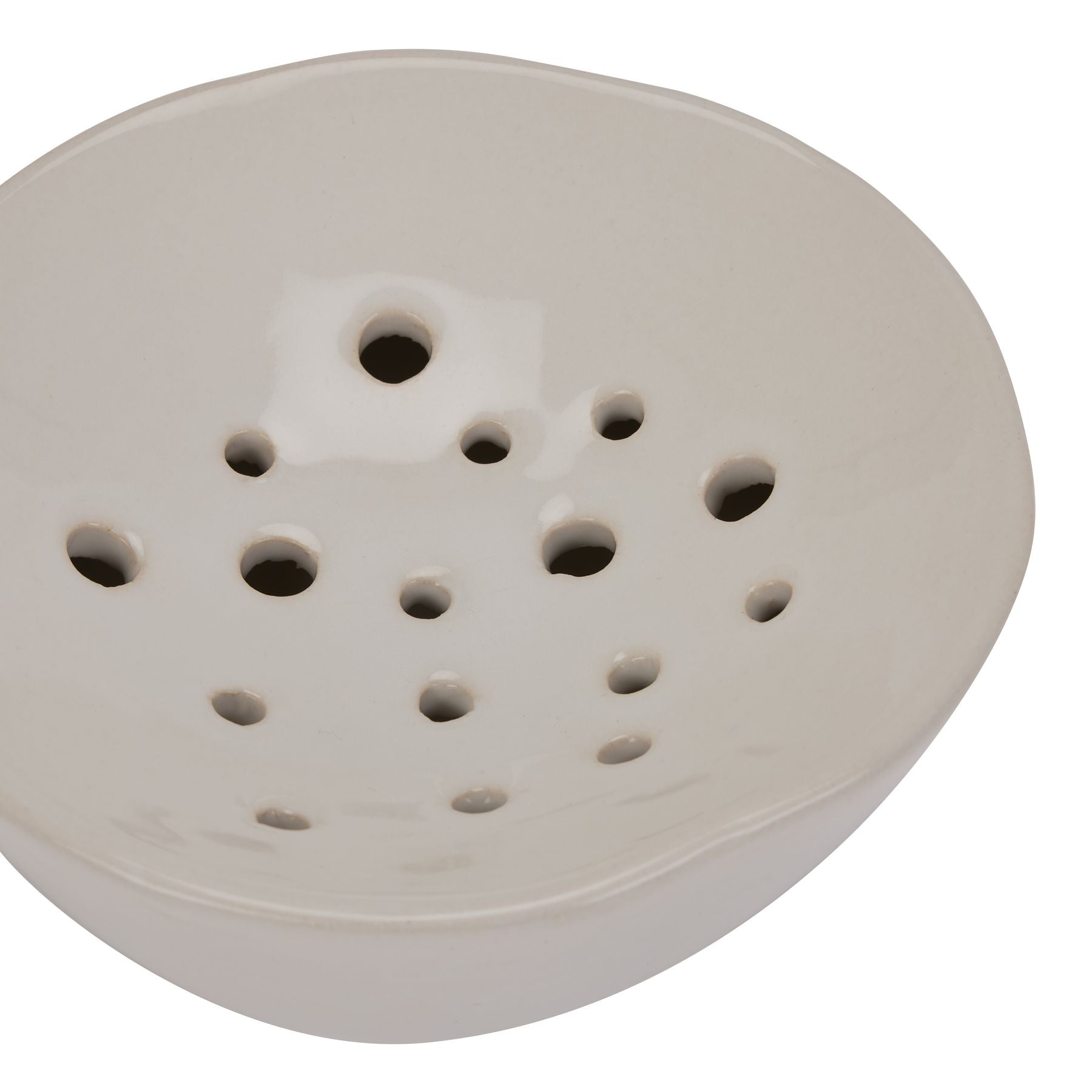 Off White Ceramic Flower Frog - Vases from the Quanta Home collection.