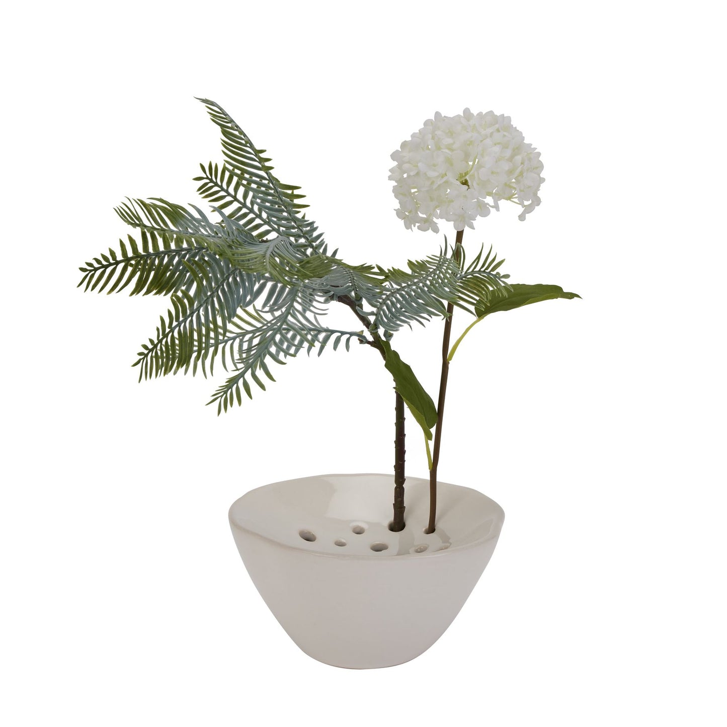 Off White Ceramic Flower Frog - Vases from the Quanta Home collection.
