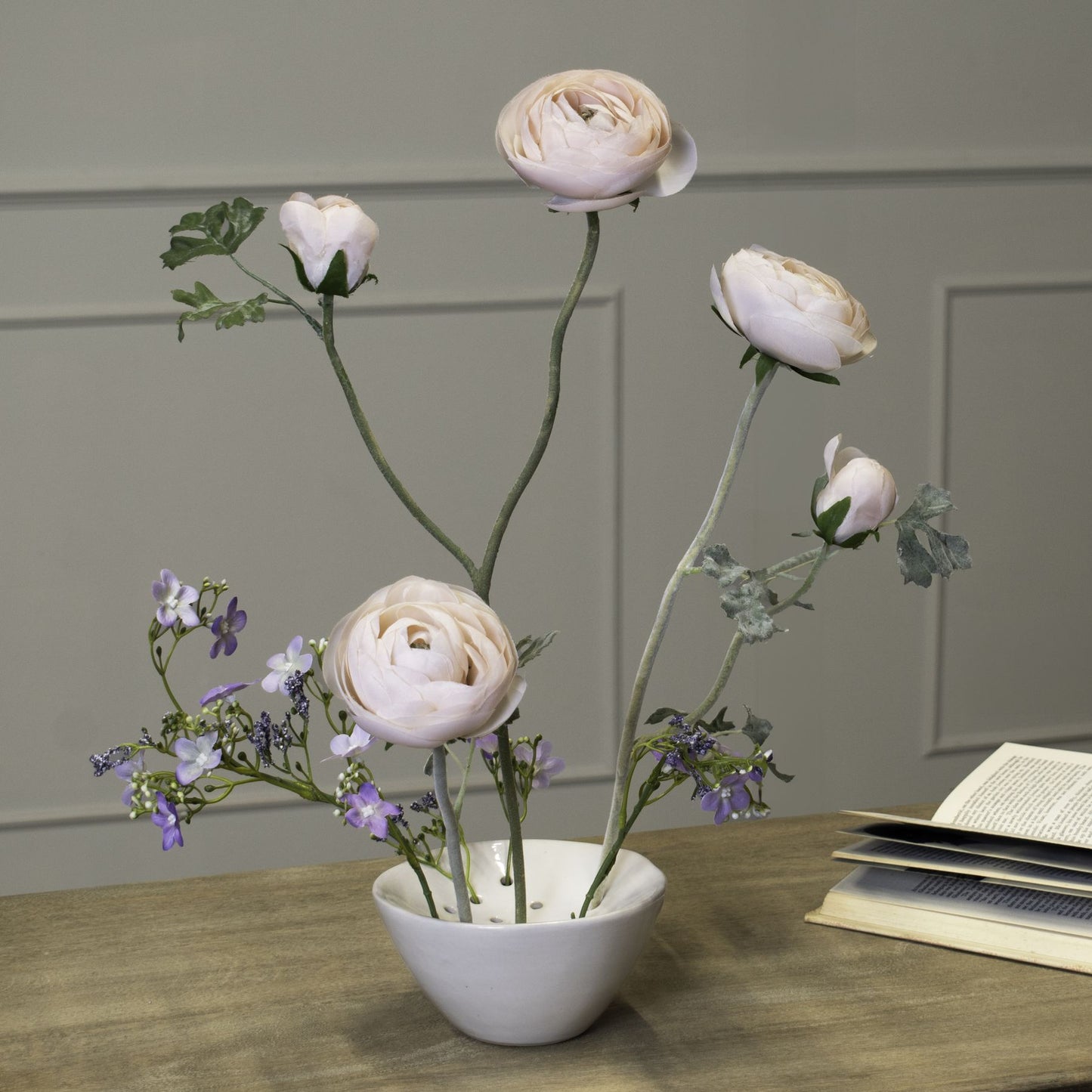 Off White Ceramic Flower Frog - Vases from the Quanta Home collection.