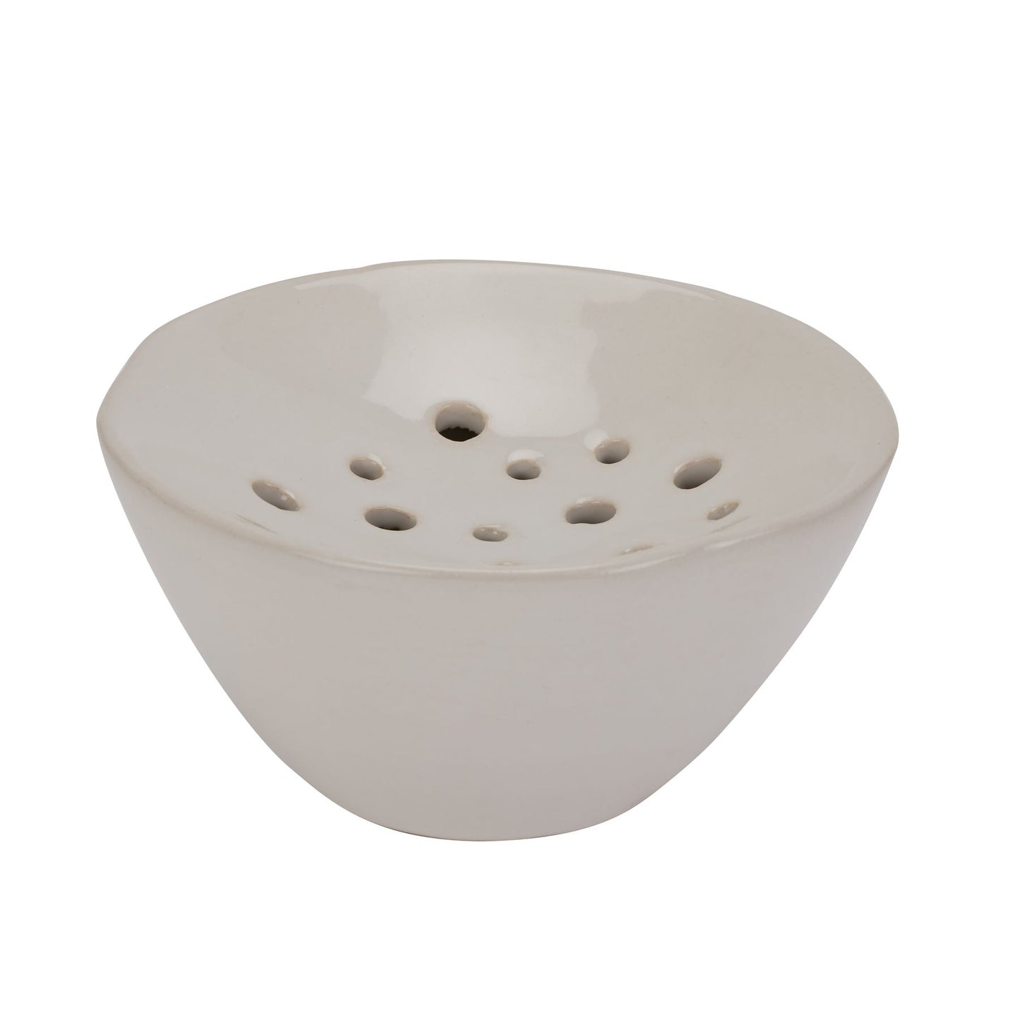 Off White Ceramic Flower Frog - Vases from the Quanta Home collection.