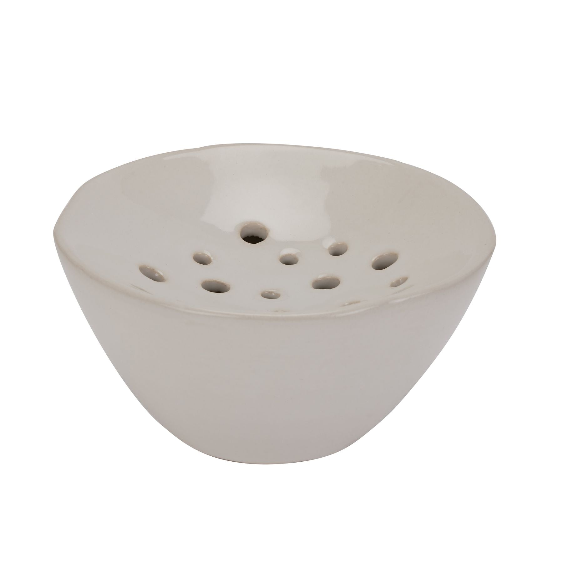 Off White Ceramic Flower Frog - Vases from the Quanta Home collection.