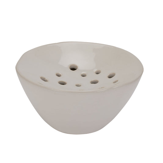Off White Ceramic Flower Frog - Vases from the Quanta Home collection.