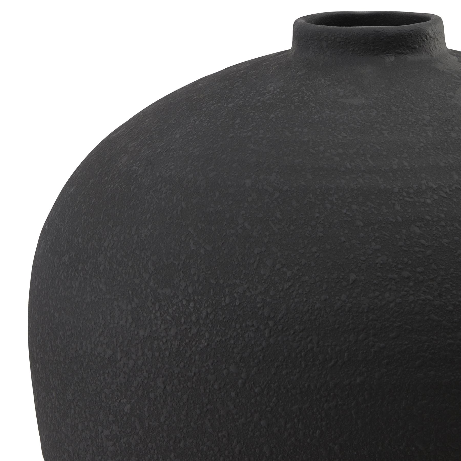 Matt Black Tall Astral Vase - Vases from the Quanta Home collection.