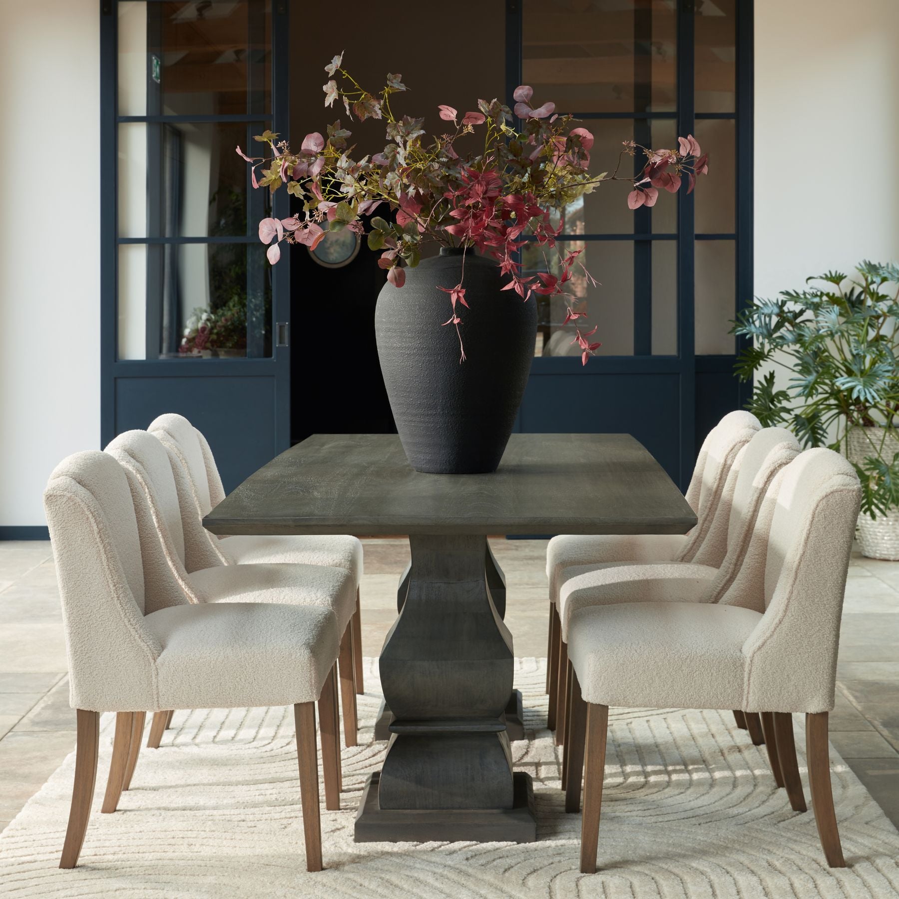Matt Black Tall Astral Vase - Vases from the Quanta Home collection.