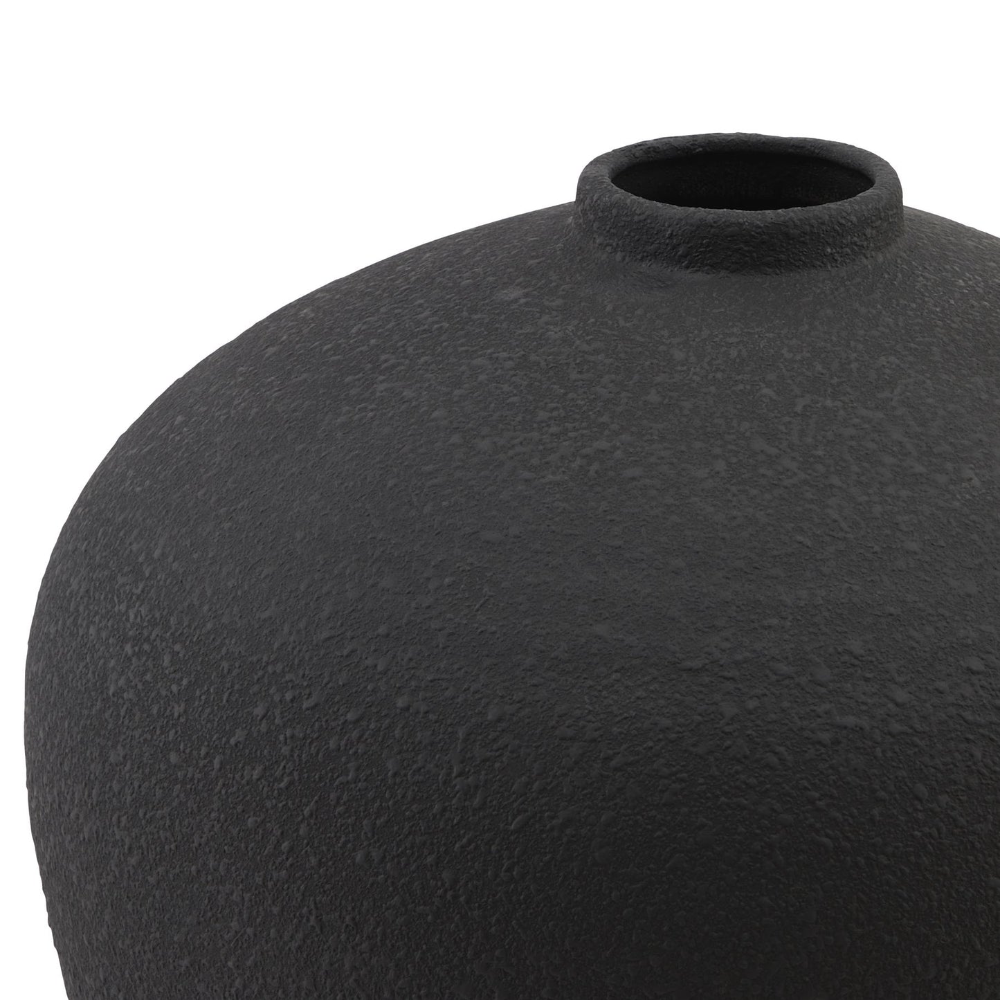 Matt Black Astral Vase - Vases from the Quanta Home collection.