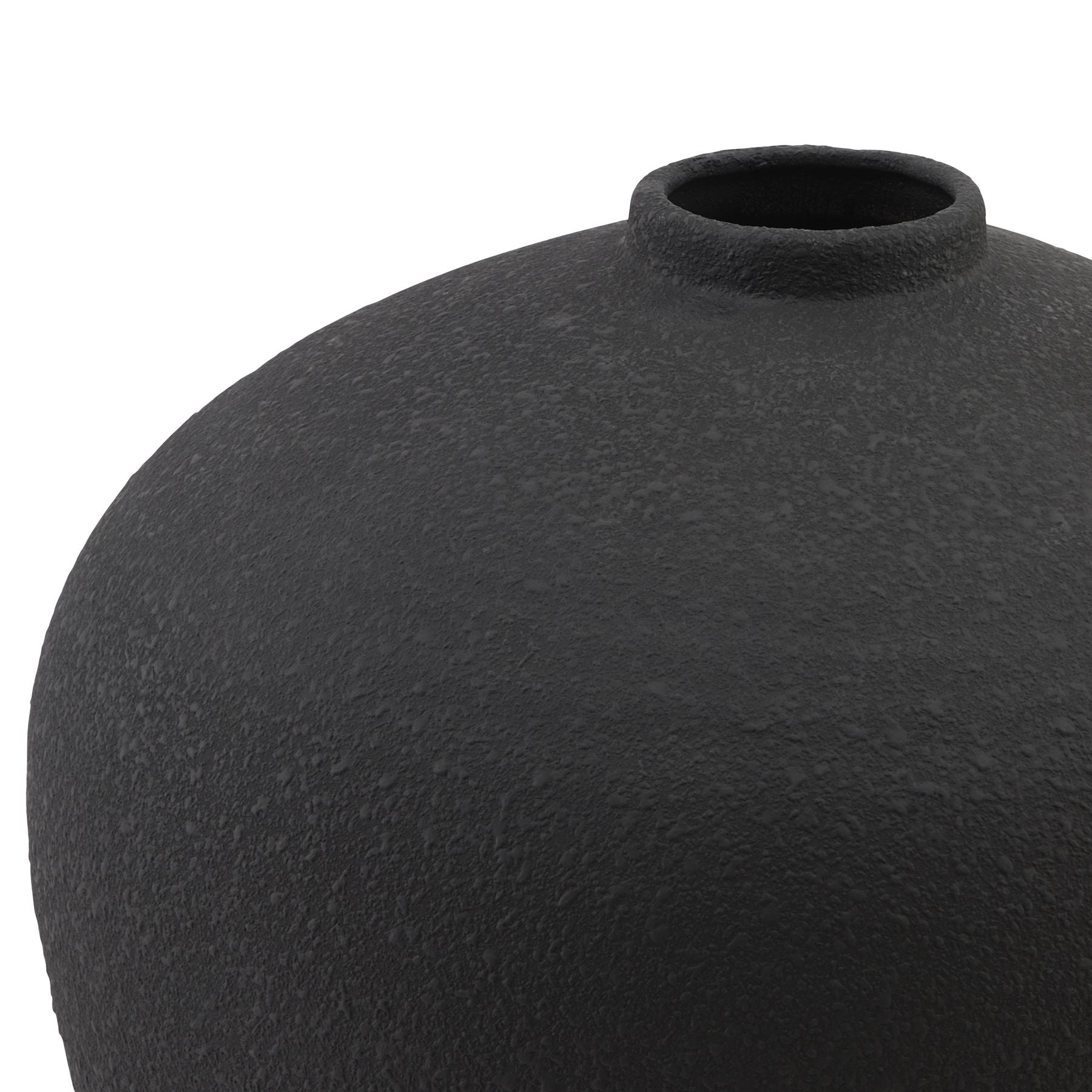 Matt Black Astral Vase - Vases from the Quanta Home collection.