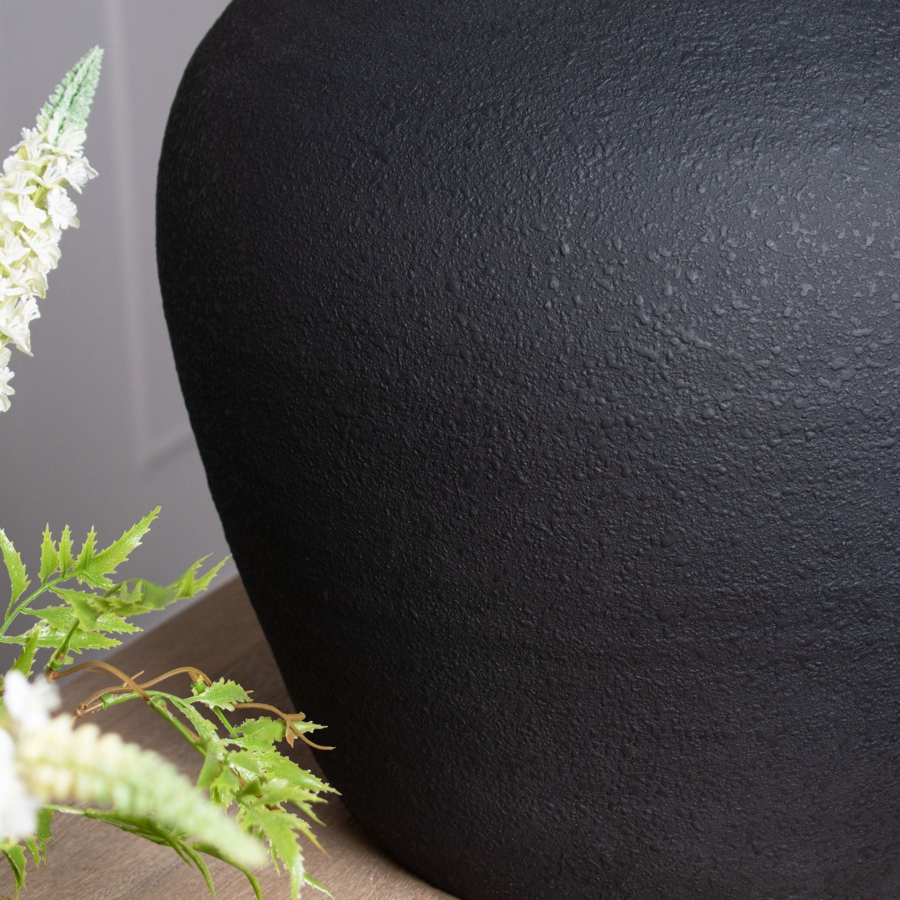 Matt Black Astral Vase - Vases from the Quanta Home collection.