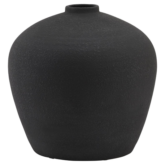 Matt Black Astral Vase - Vases from the Quanta Home collection.