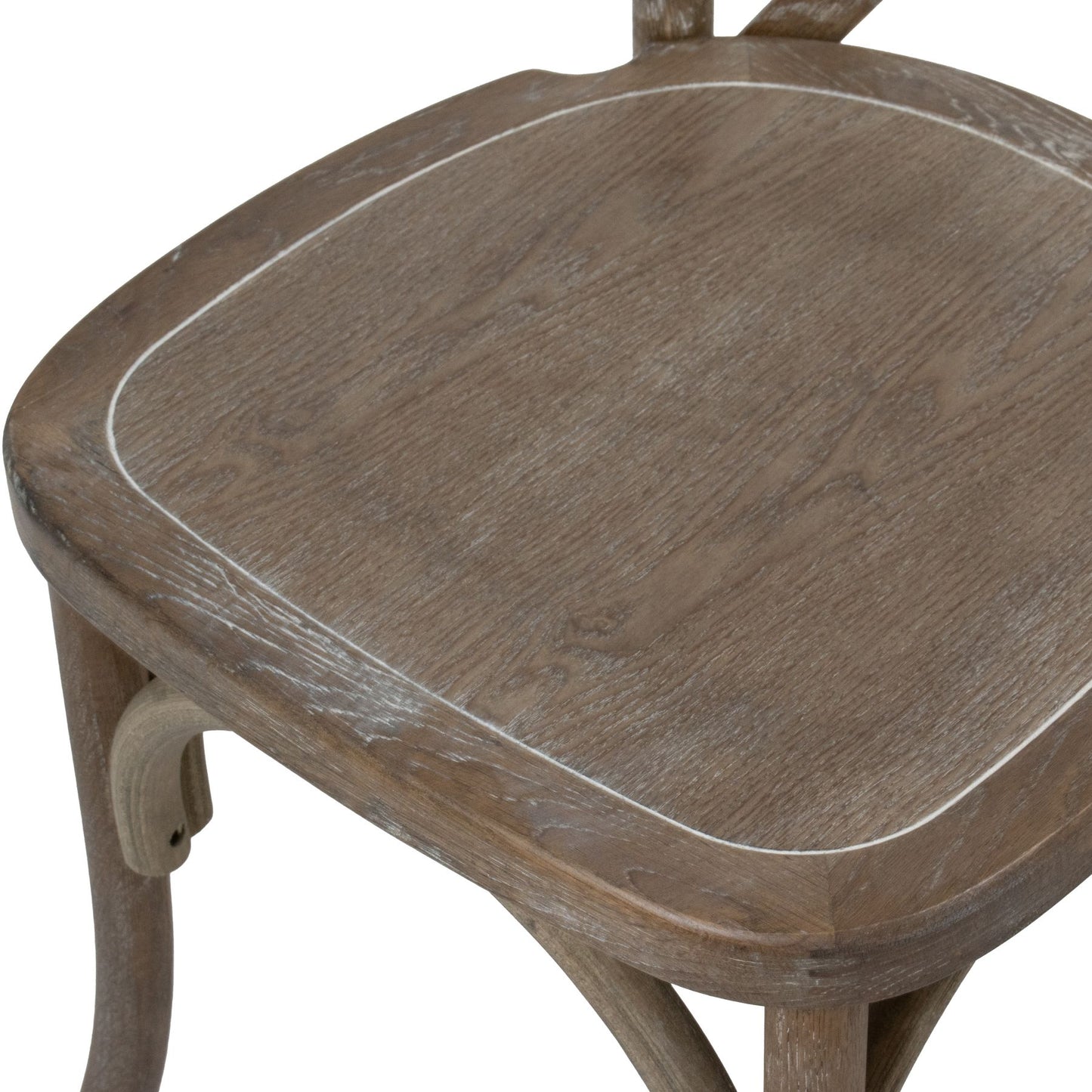 Light Oak Cross Back Dining Chair - Dining Chairs from the Quanta Home collection.
