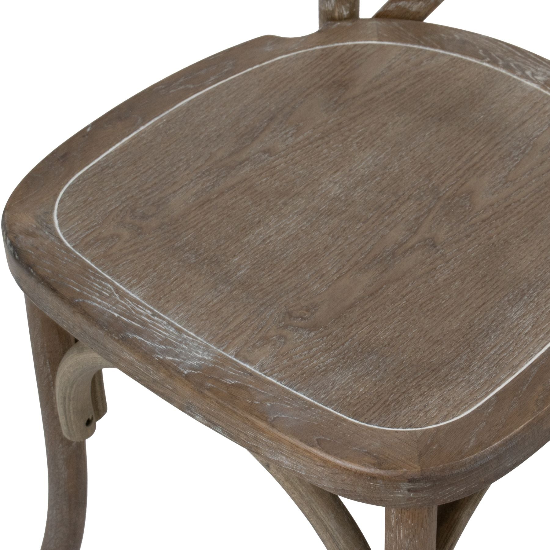 Light Oak Cross Back Dining Chair - Dining Chairs from the Quanta Home collection.