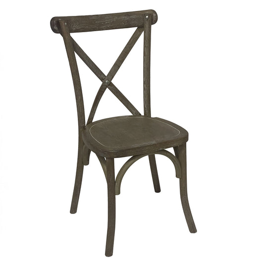 Light Oak Cross Back Dining Chair - Dining Chairs from the Quanta Home collection.