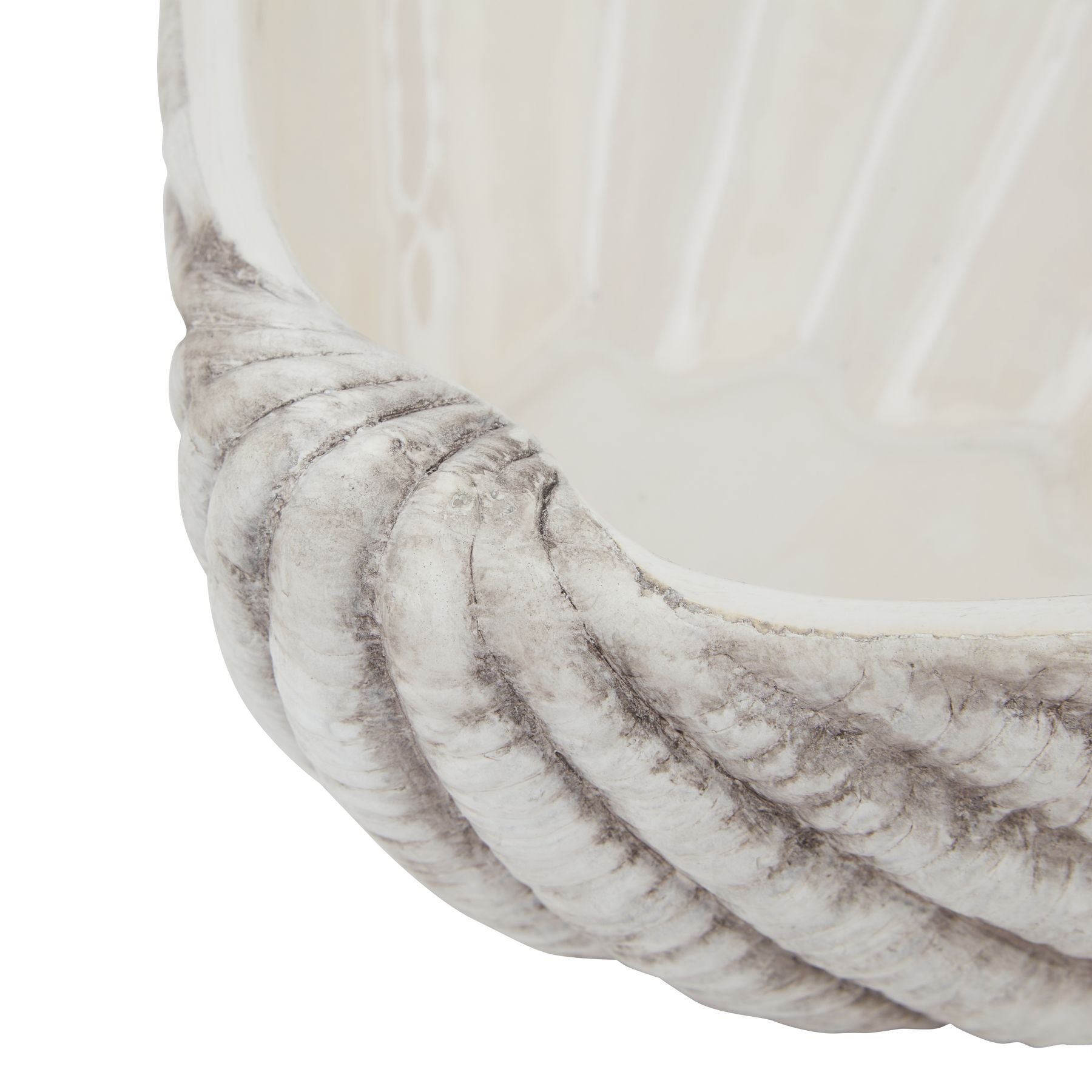 Siren Medium Ceramic Shell Bowl - Coastal Decor from the Quanta Home collection.