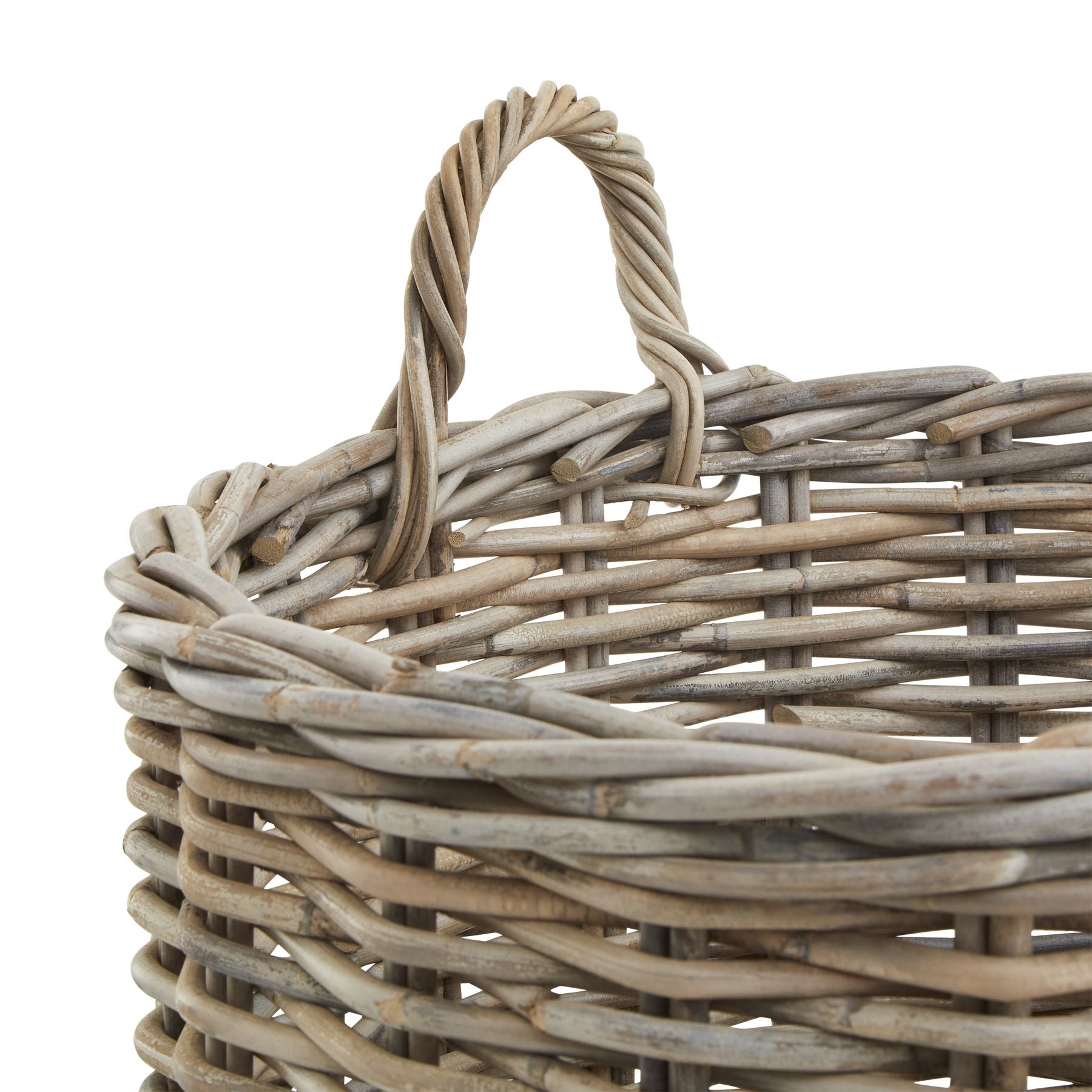 Set of 3 Kubu Rattan Round Storage Baskets - Wickerware from the Quanta Home collection.