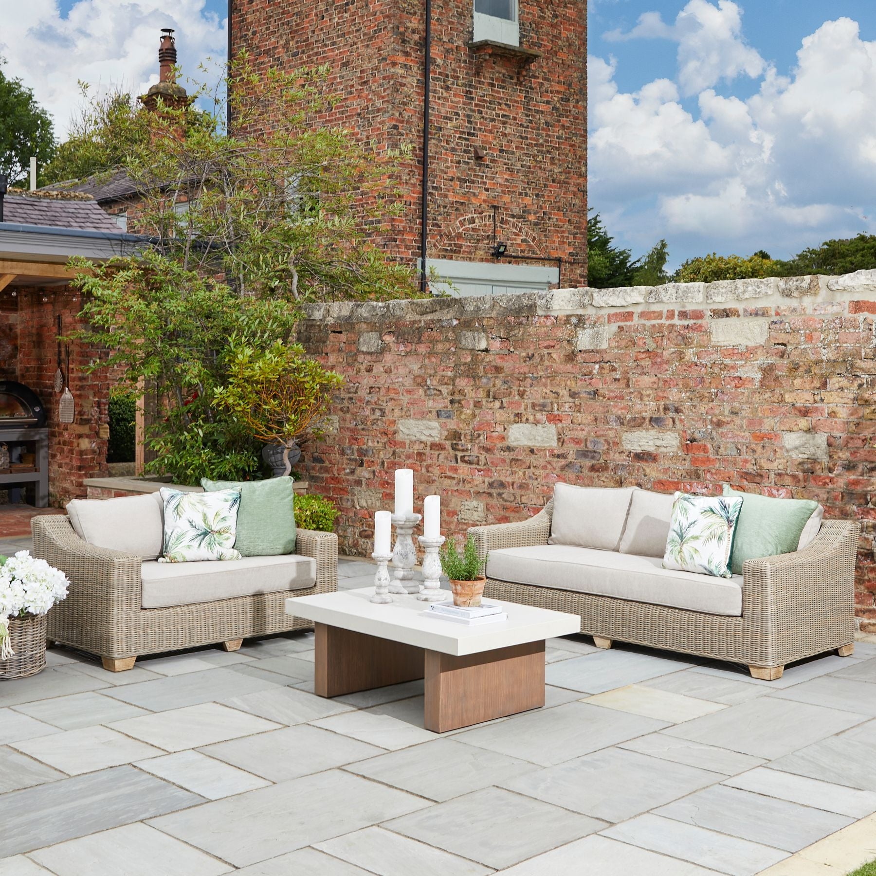 Capri Collection Outdoor Two Seater Sofa - Occasional Chairs from the Quanta Home collection.
