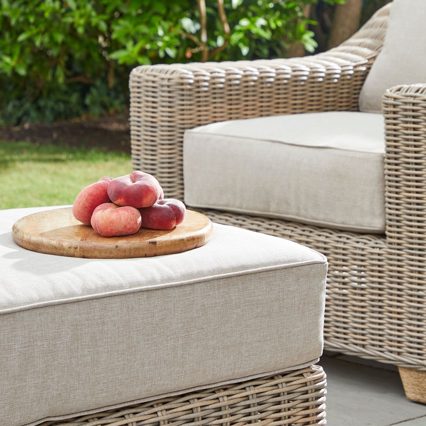 Capri Collection Outdoor Foot Stool - Outdoor Furniture from the Quanta Home collection.
