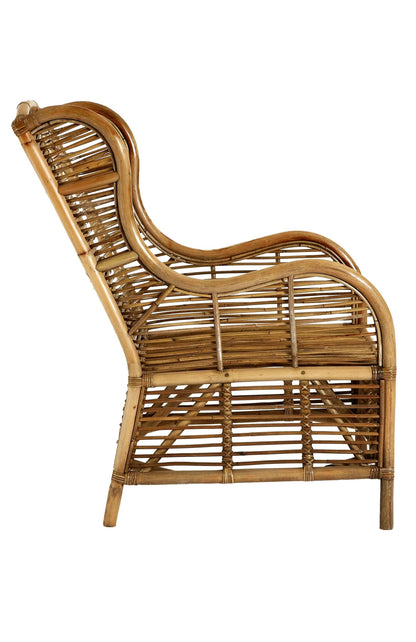 Celebes Grey Natural Kubu Rattan Chair
