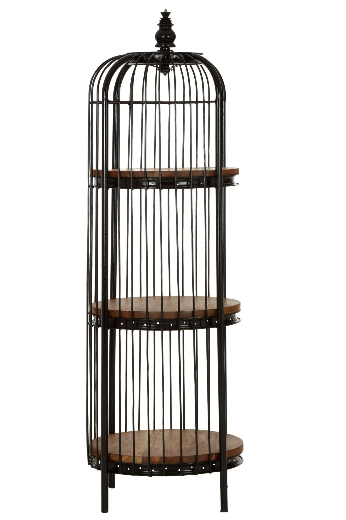 Aviary Medium 3 Tier Black Birdcage Shelf Unit