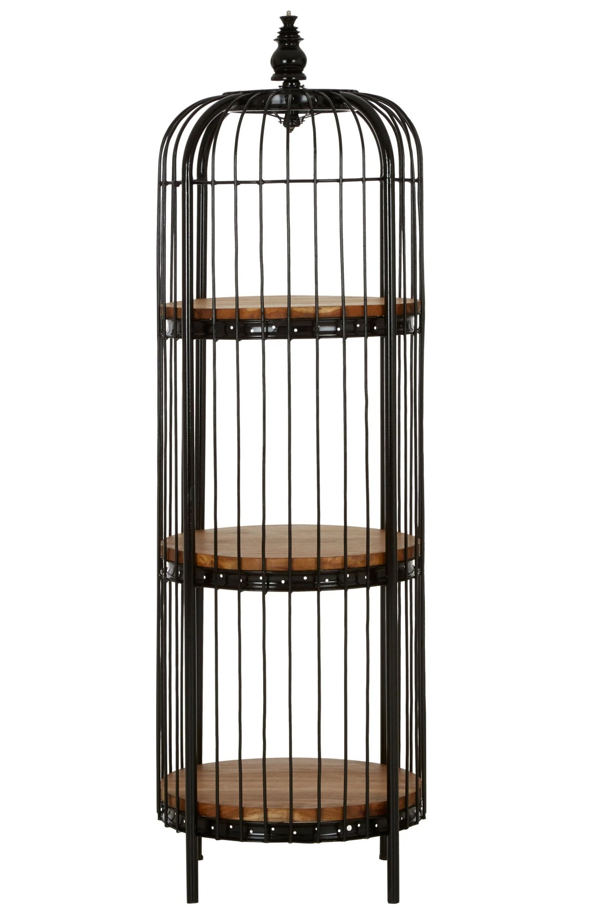 Aviary Medium 3 Tier Black Birdcage Shelf Unit
