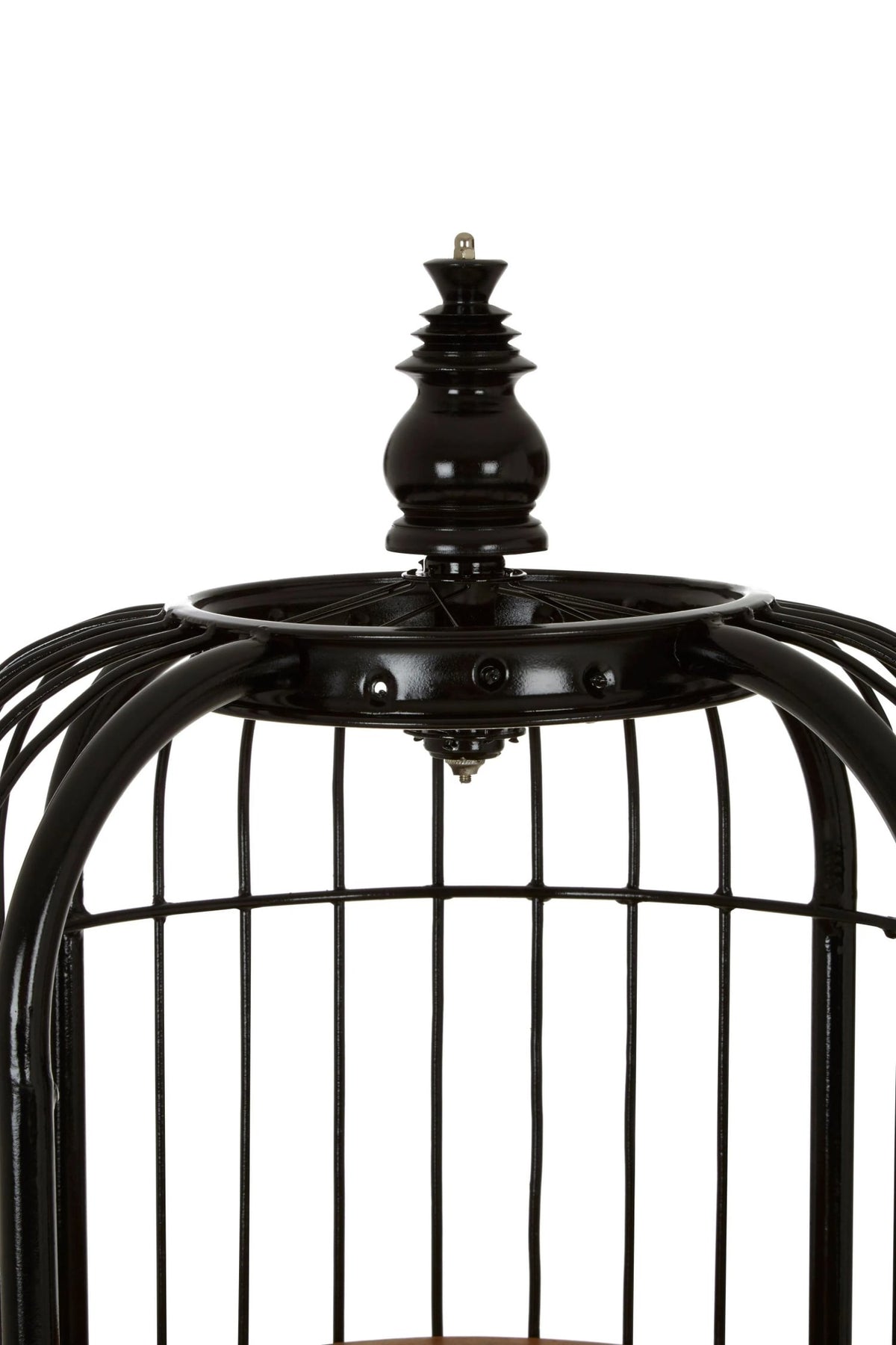 Aviary Medium 3 Tier Black Birdcage Shelf Unit