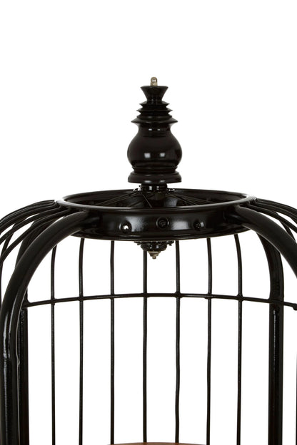 Aviary Medium 3 Tier Black Birdcage Shelf Unit