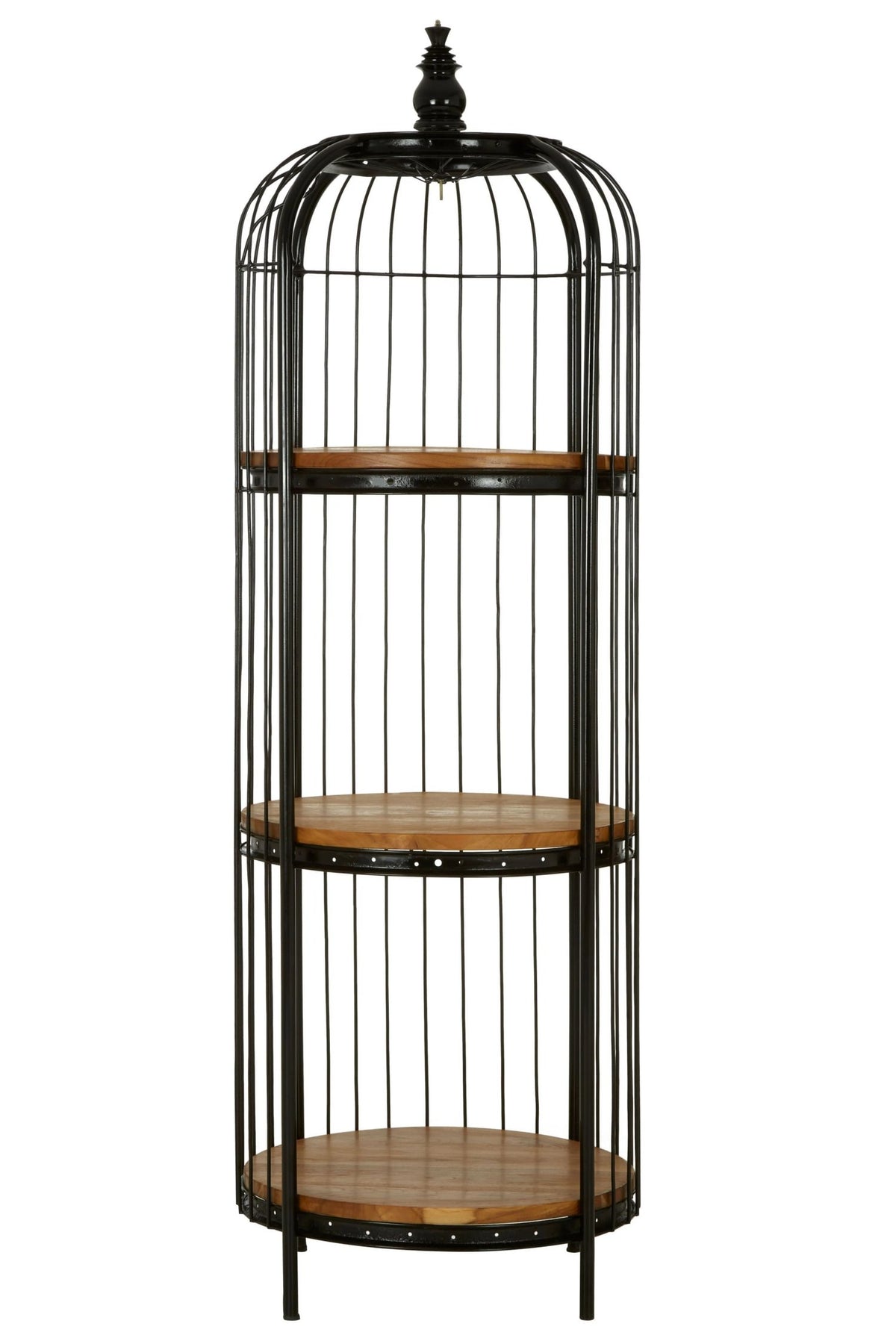 Aviary Black Finish 3 Tier Birdcage Small Shelf Unit
