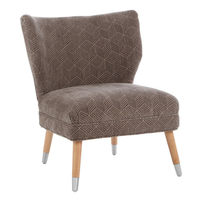 Mayfair Grey Chenille Wingback Chair
