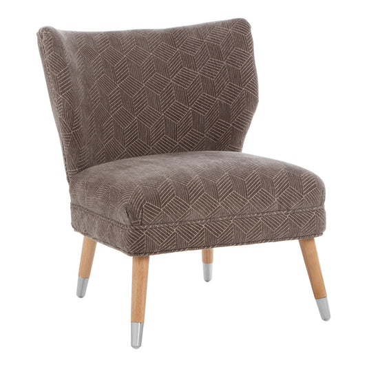 Mayfair Grey Chenille Wingback Chair