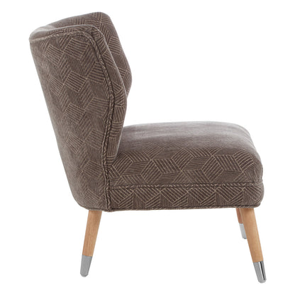 Mayfair Grey Chenille Wingback Chair