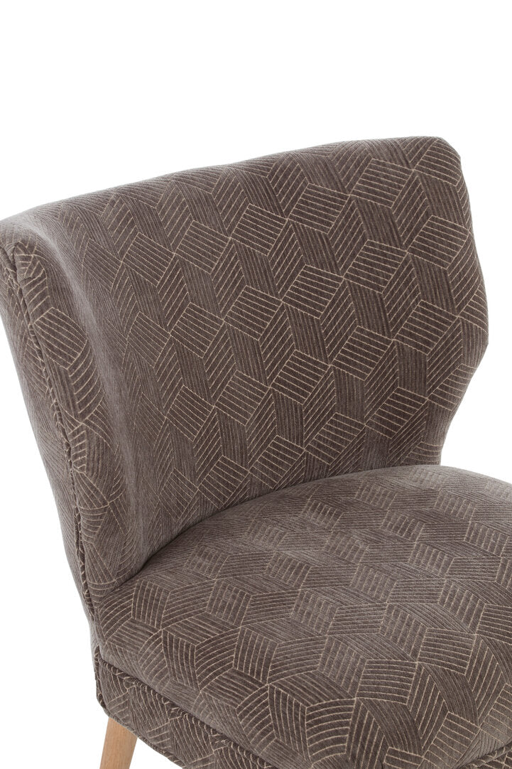 Mayfair Grey Chenille Wingback Chair