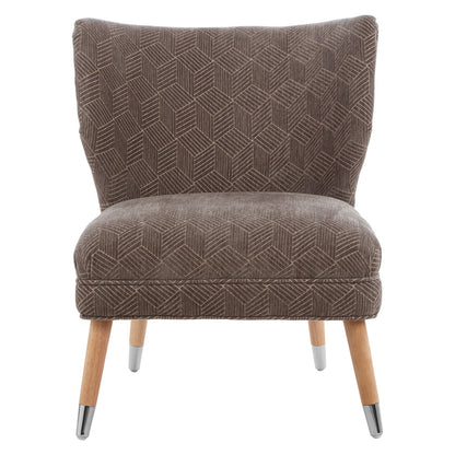 Mayfair Grey Chenille Wingback Chair