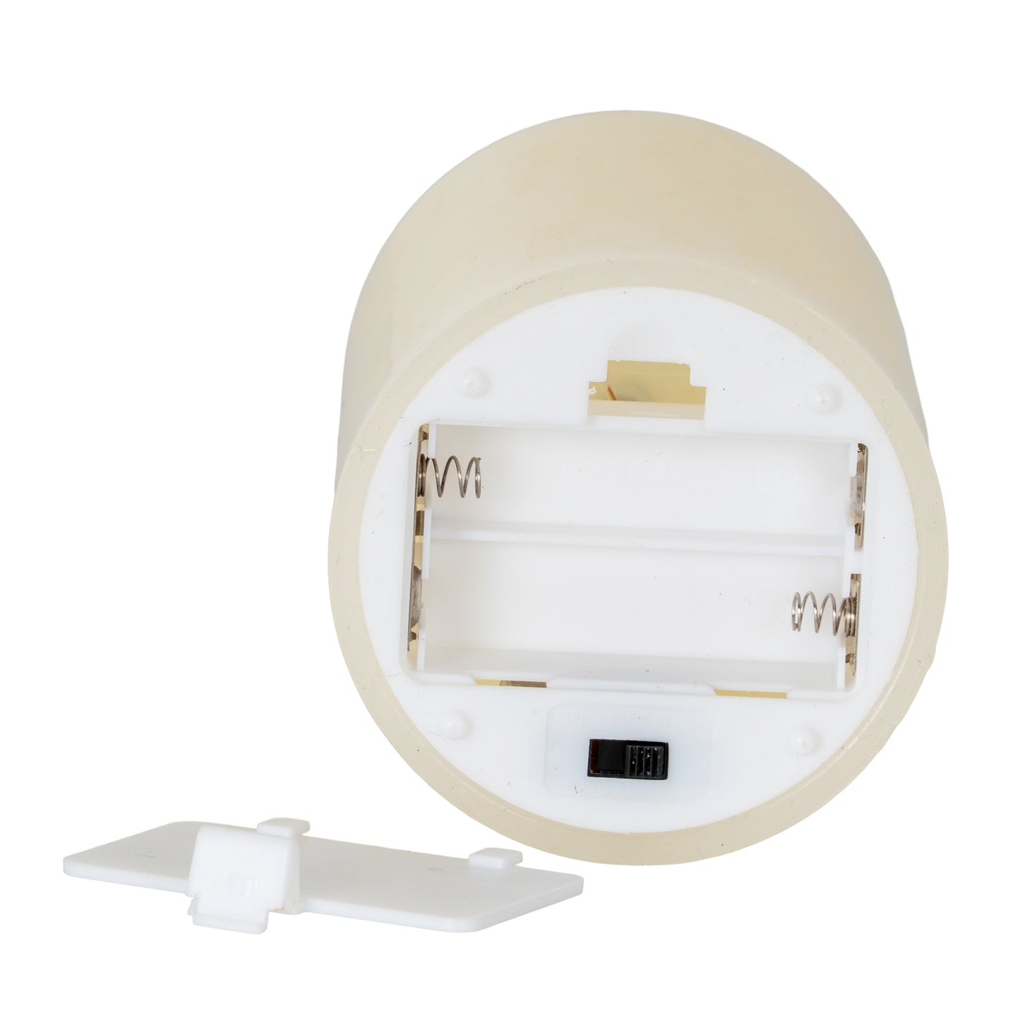 Luxe Collection Melt Effect 3x4 Taupe LED Wax Candle - Candles from the Quanta Home collection.