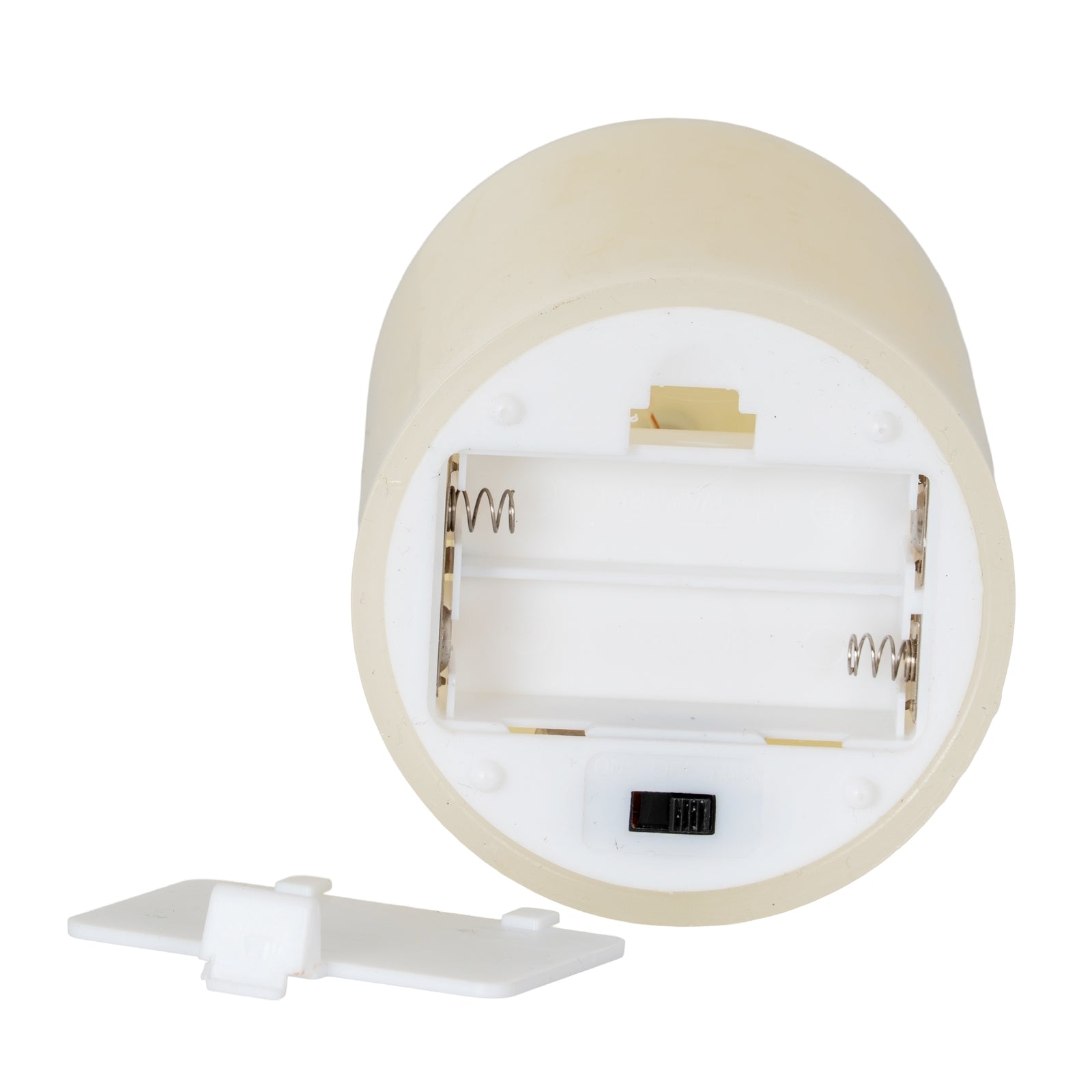 Luxe Collection Melt Effect 3x4 Taupe LED Wax Candle - Candles from the Quanta Home collection.