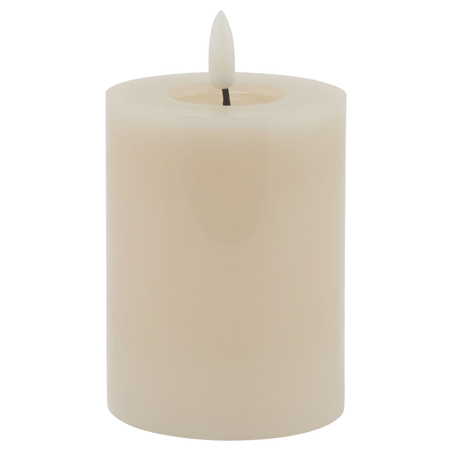 Luxe Collection Melt Effect 3x4 Taupe LED Wax Candle - Candles from the Quanta Home collection.