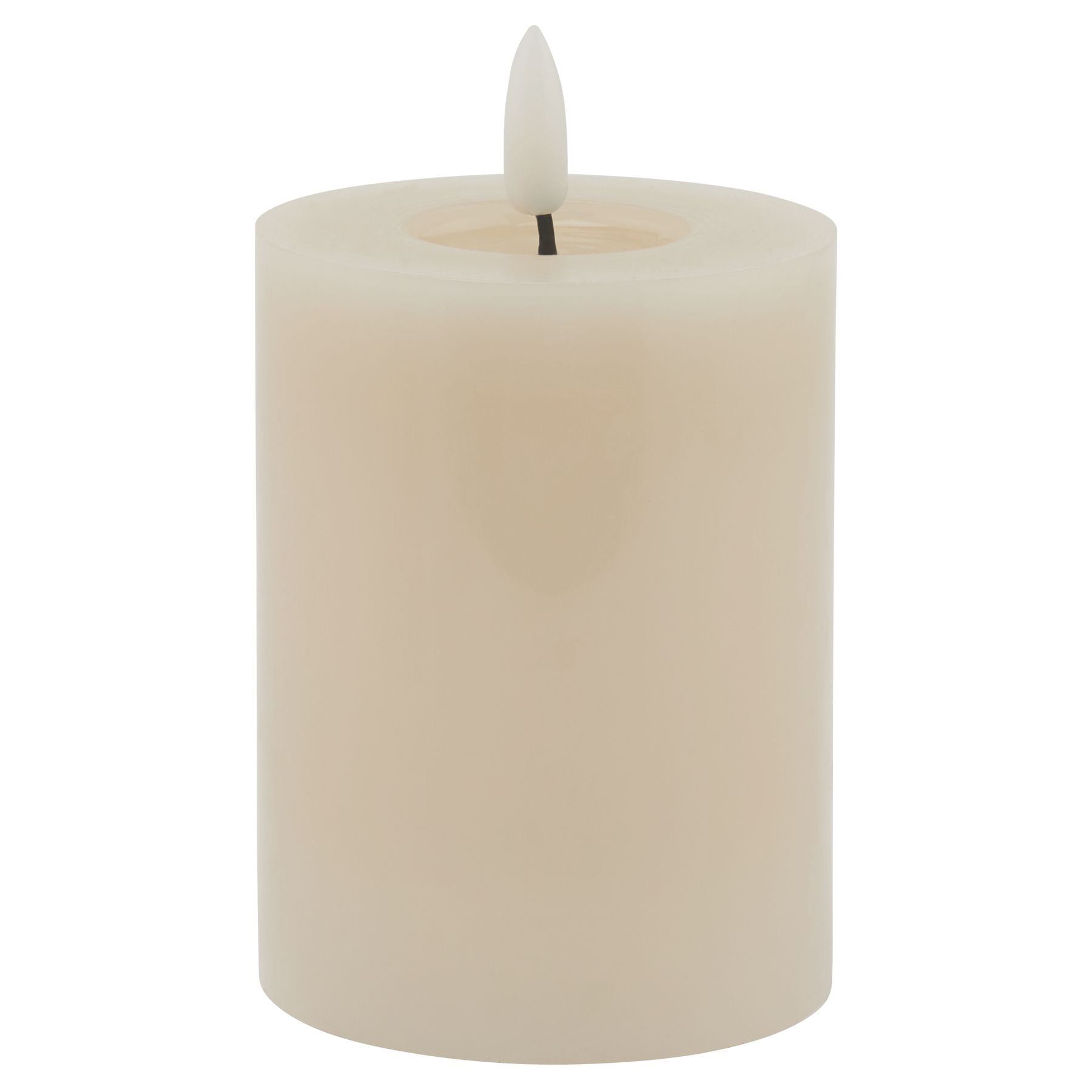 Luxe Collection Melt Effect 3x4 Taupe LED Wax Candle - Candles from the Quanta Home collection.
