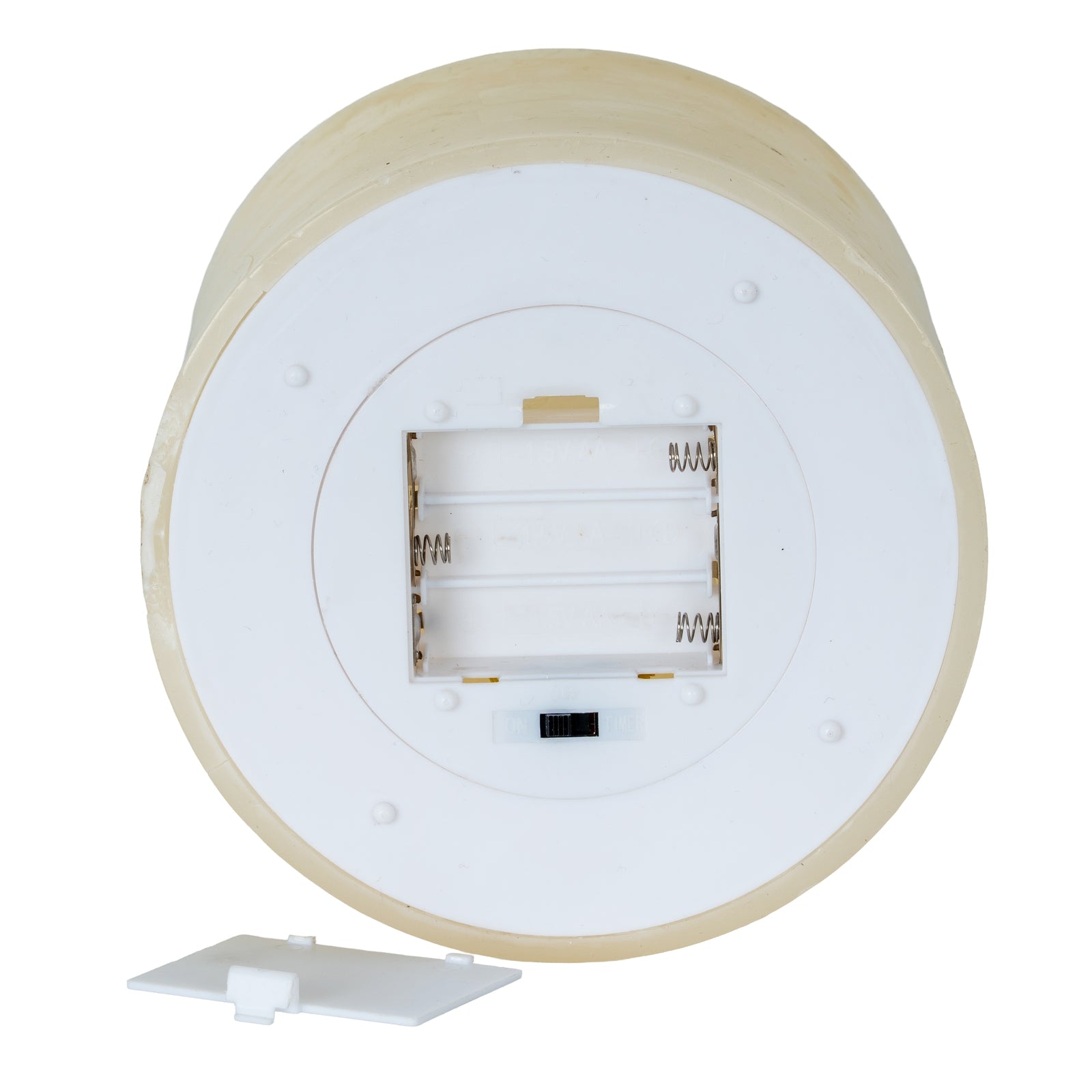 Luxe Collection Melt Effect 3x6 Taupe LED Wax Candle - Candles from the Quanta Home collection.