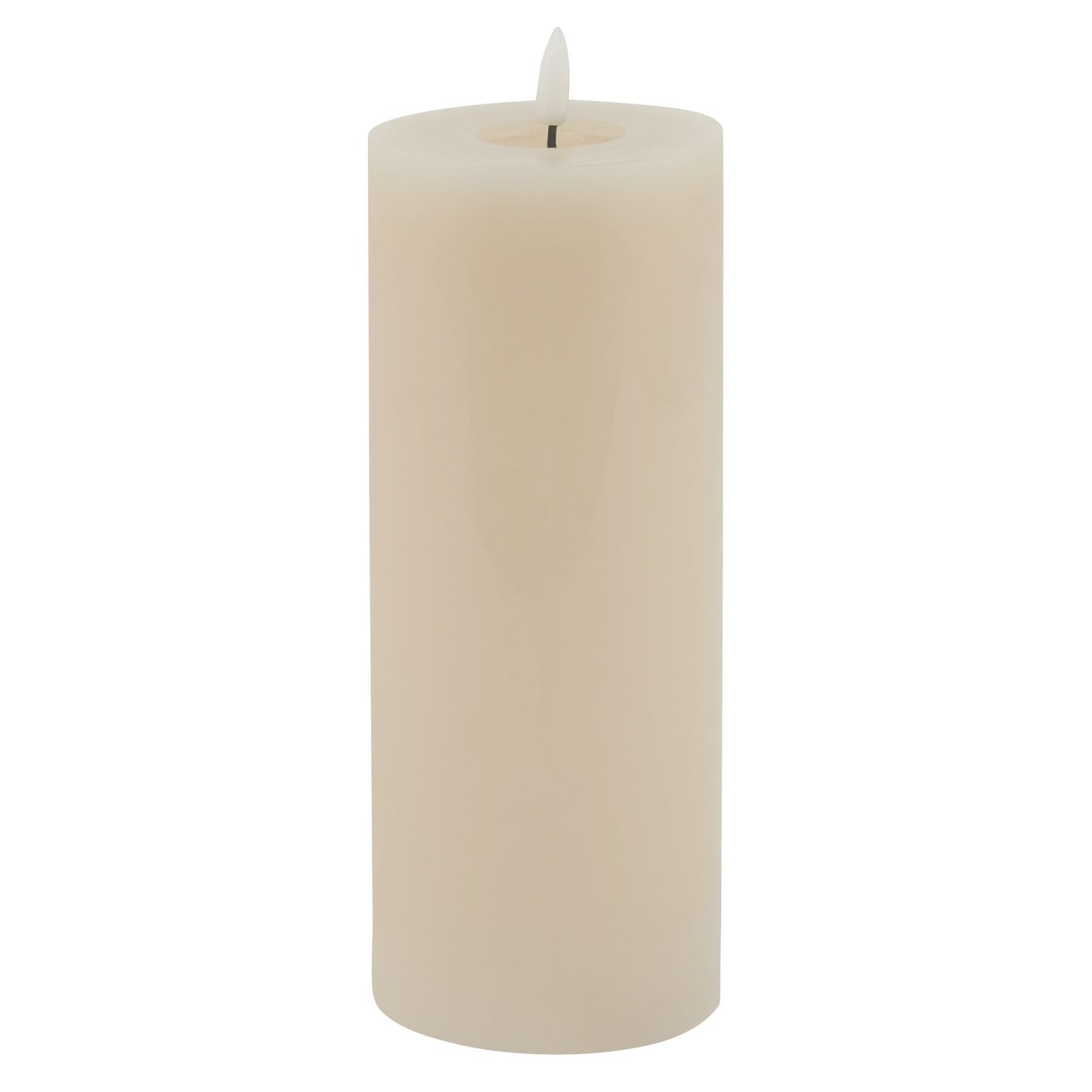 Luxe Collection Melt Effect 3.5x9 Taupe LED Wax Candle - Candles from the Quanta Home collection.