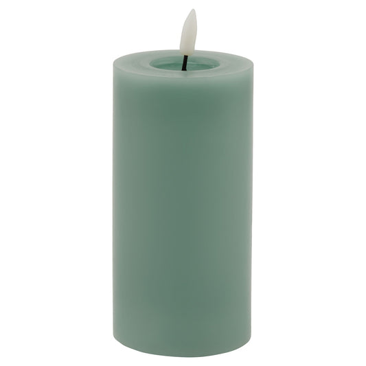 Luxe Collection Melt Effect 3x6 Sage LED Wax Candle - Candles from the Quanta Home collection.