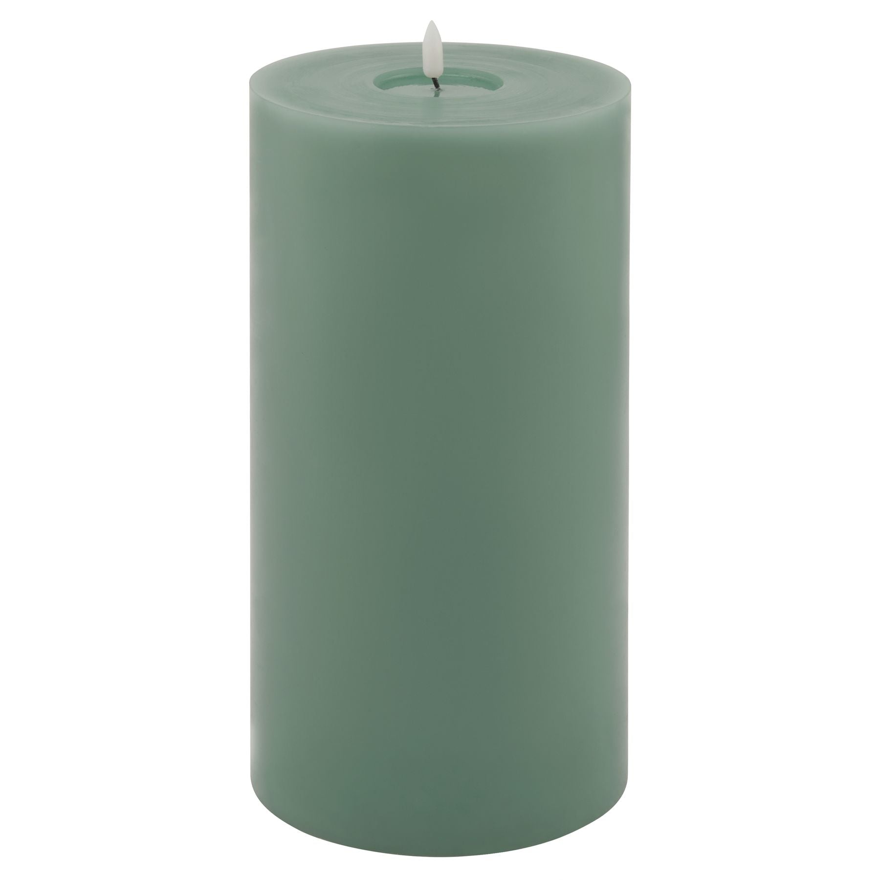Luxe Collection Melt Effect 6x12 Sage LED Wax Candle - Candles from the Quanta Home collection.