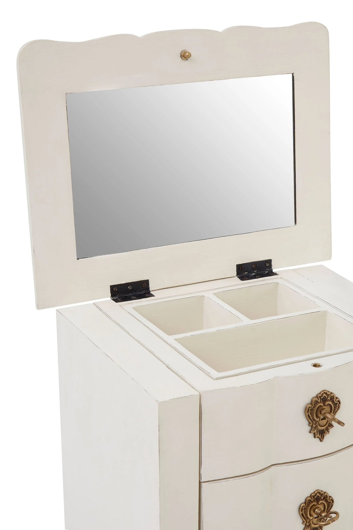 Seine White Small Chest of 5 Drawers