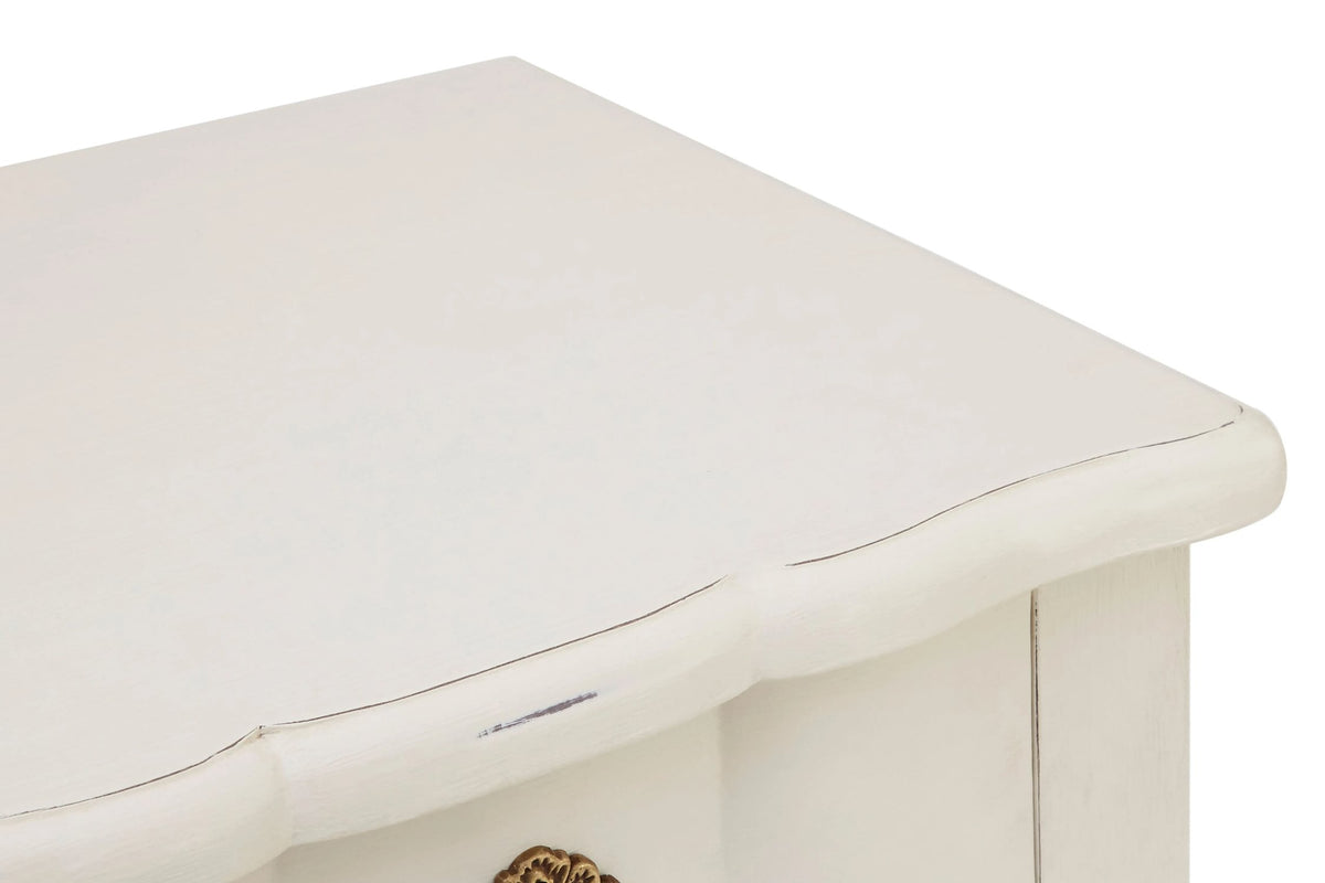Seine White Small Chest of 5 Drawers